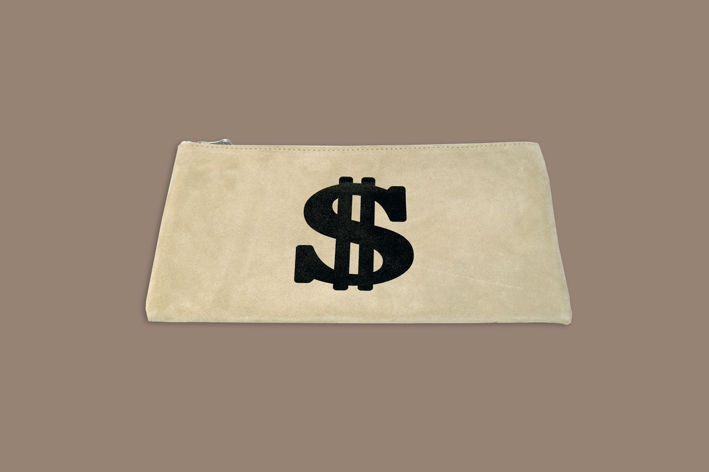 Suede Bank Bag - Sand