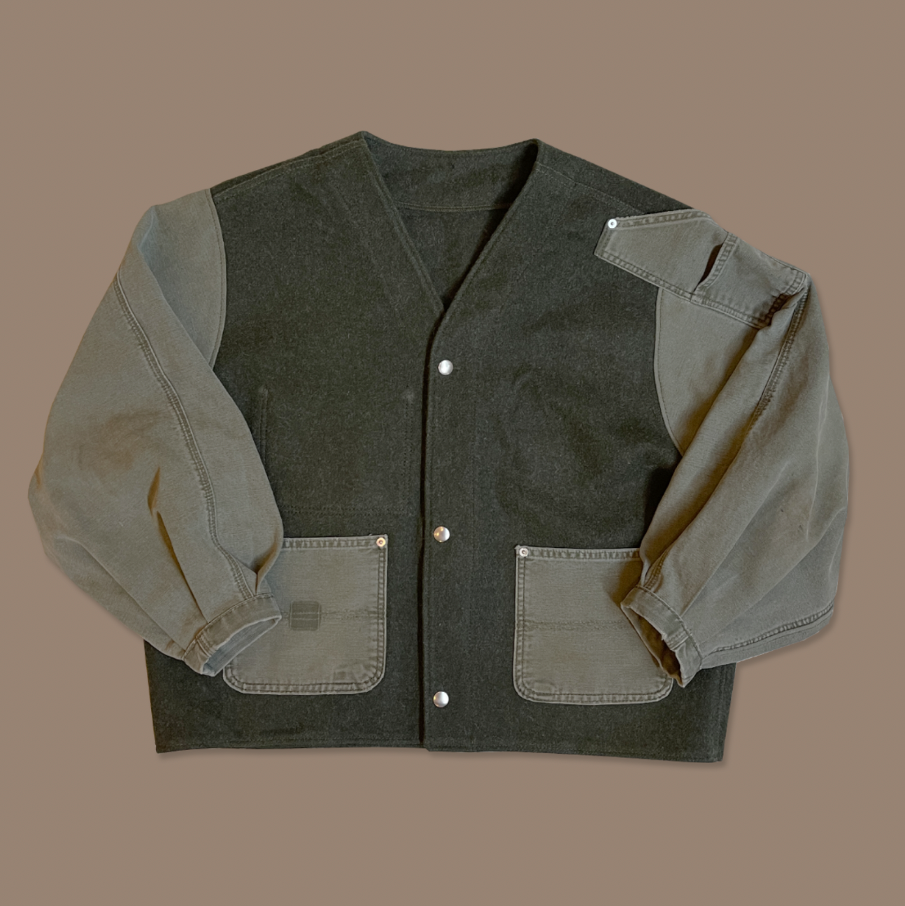 Re-Worked Wool Vest-Jacket