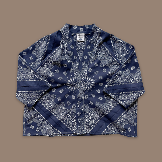 Pearl Snap Bandana Kimono