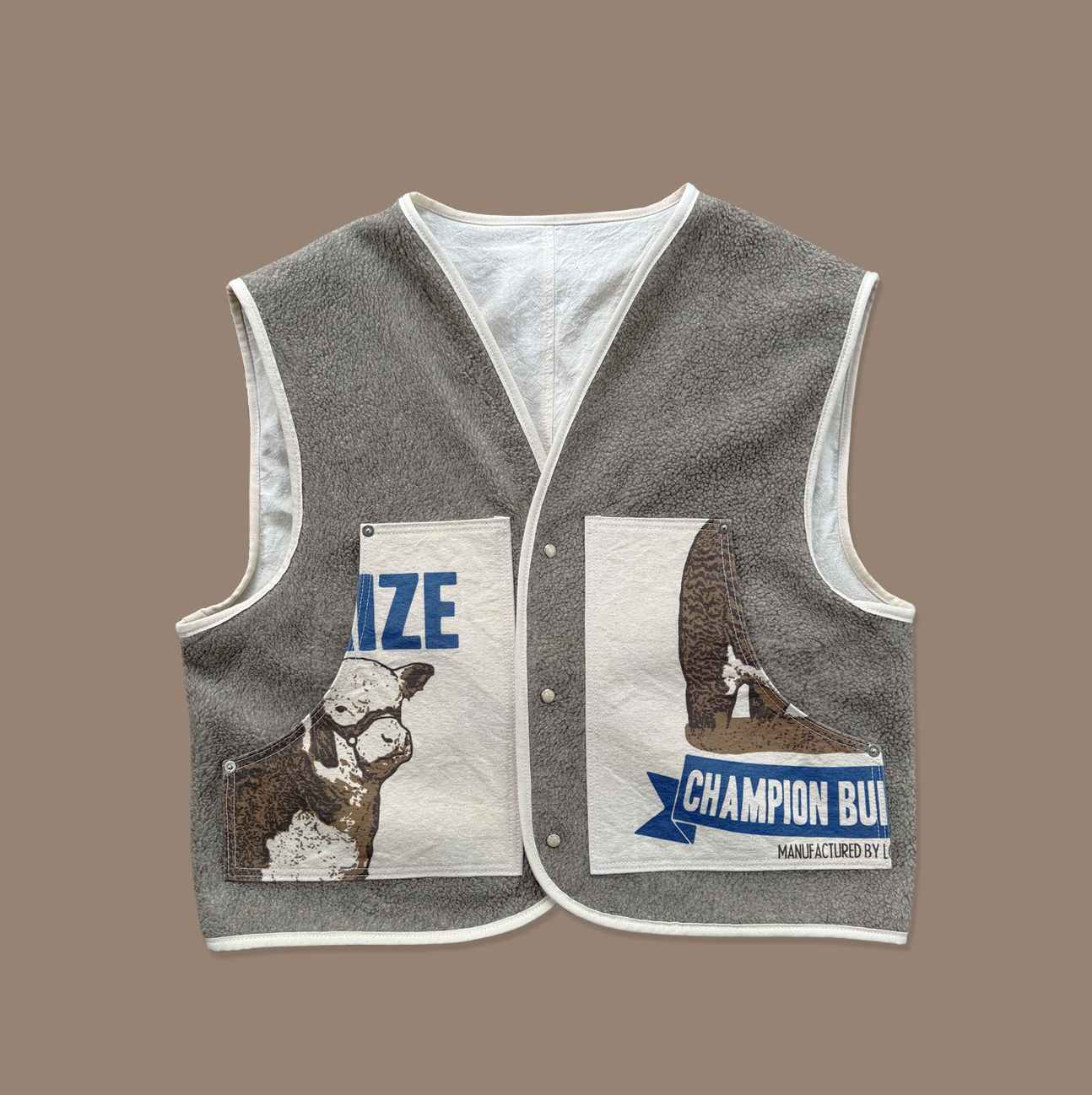 Re-Worked Feed Sack Vest