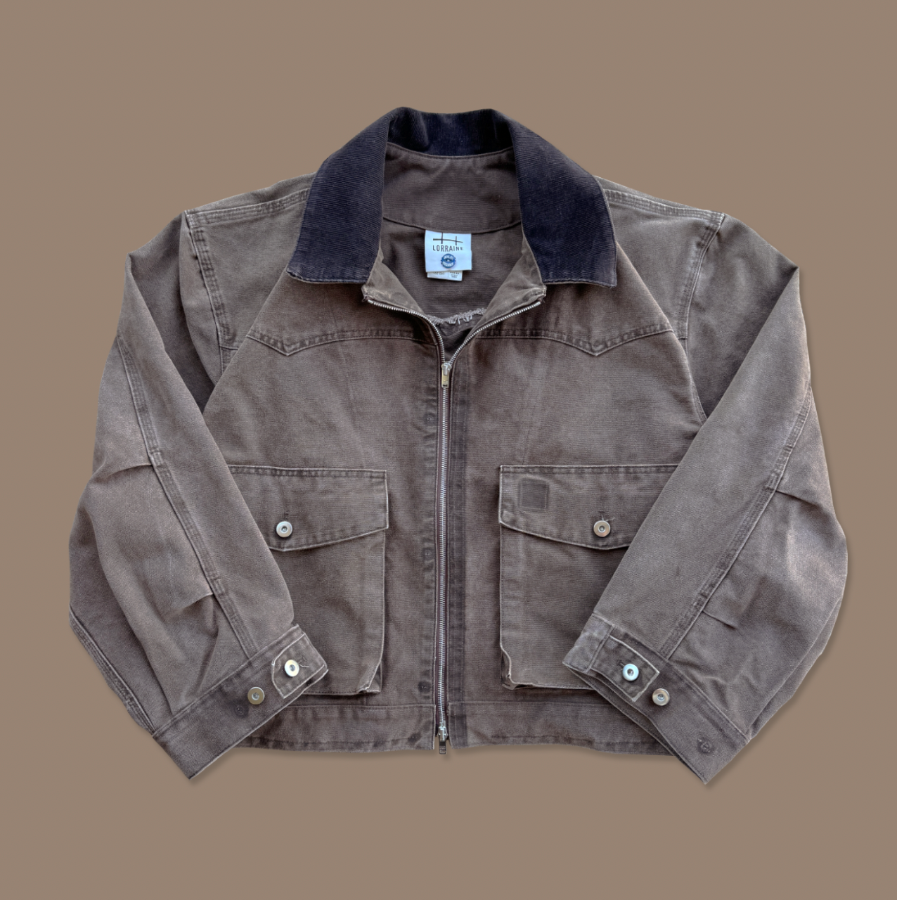 Re-Worked Western Canvas Jacket - Brown