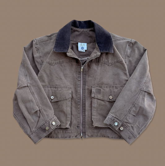 Re-Worked Western Canvas Jacket - Brown