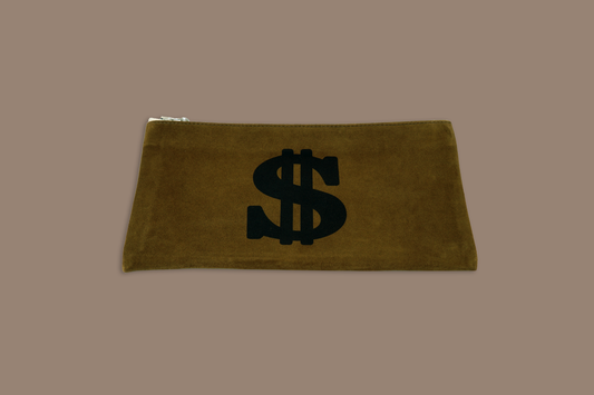 Suede Bank Bag - Tobacco