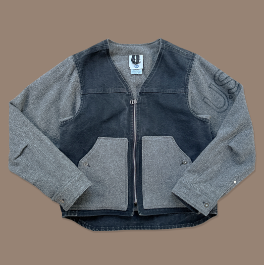 Re-Worked Western Vest Jacket - Black